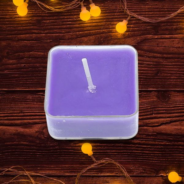 Smokeless Scented Acrylic Lavender Tealight Candles | Scented Acrylic Tealight Candle Set of 1 for Home Decoration and Celebrations | Long Burning Time Candle, Diwali (1 Pc / Mix Color)