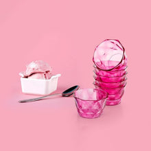 6pc Diamond shape ice cream bowl set