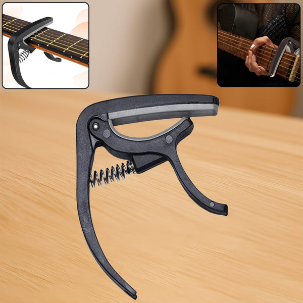Guitar Capo with Pickup Stand, Soft for Acoustic and Electric Guitar Ukulele Mandolin Banjo Guitar Accessories