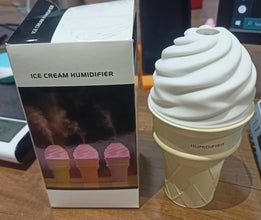 Ice Cream Cone Shape Air Freshener Humidifier (1Pc / Cream Color)